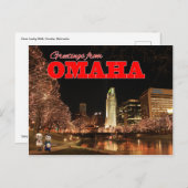 オマハ語の手描きポストカードのご挨拶 ポストカード (正面/裏面)