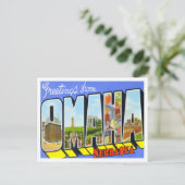 オマハ,ネブラスカ大文字葉書 ポストカード (スタンド正面)