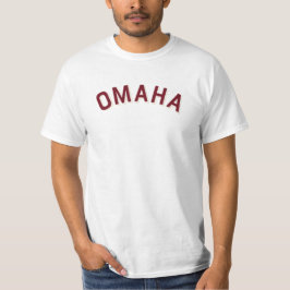 オマハ ネブラスカ州 ビンテージ アーチ Tシャツ