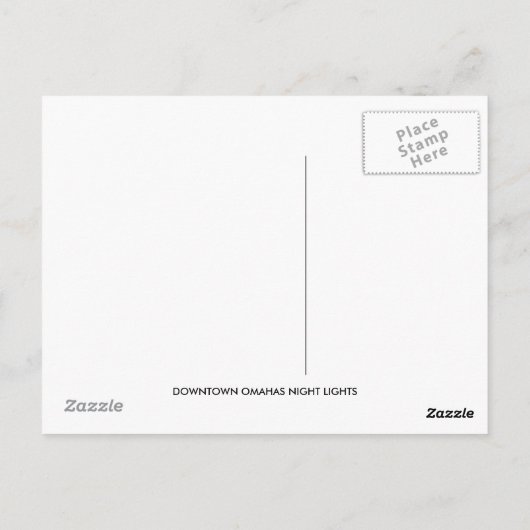 オマハ ポストカード (裏面)