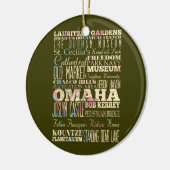 オマハ、Nebaska.の魅力及び有名な場所 セラミックオーナメント (左)