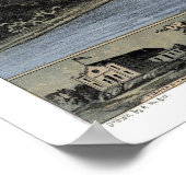 オマハNEパノラママップ – 1868 ポスター (角)