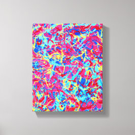 オマージュアポーロック1、鮮やかなドリッ絵を描プアートキャンバス キャンバスプリント