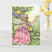 オマージュ – Fairy Greeting Card カード (黄色い花)