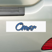 オマール名ブルーオーフクレバーステッカーAutoaufkleber バンパーステッカー (車上)