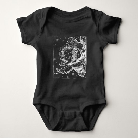 オマール・カイヤム創造のルバイヤット ベビーボディスーツ (正面)