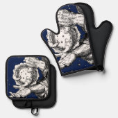 オマール・カイヤム創造のルバイヤット 鍋つかみ&鍋敷きセット (正面/裏面)