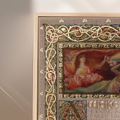 オマール・ケイヤムのルバイヤットがライトアップされた金ゴールド詩 箔ポスター