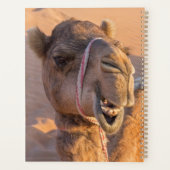 オマーンおもしろいワヒバ砂漠のラクダの上に閉じる プランナー手帳 (裏面)