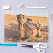 オマーンおもしろいワヒバ砂漠のラクダ 薄葉紙 (クラフト)