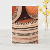 オマーンのスルタネートからラクダの籠 カード (黄色い花)