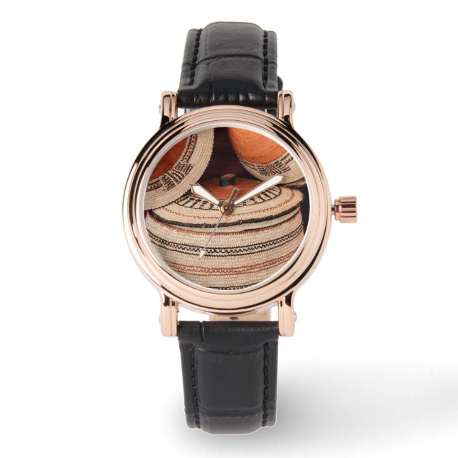 オマーンのスルタン産のラクダかご 腕時計 (正面)