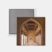 オマーンのマスカットにあるスルタン・カボス・グランド・モスク マグネット (正面/裏面)