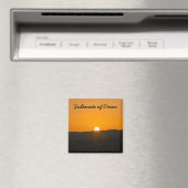 オマーンのワイバサンズ砂漠の日の出 マグネット (インサイチュ (食洗機))