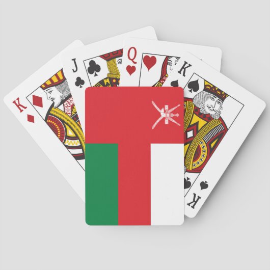 オマーンの国旗 トランプ (裏面)