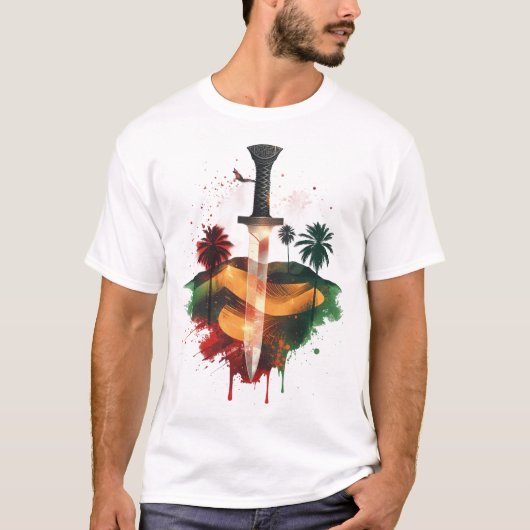 オマーンの国旗 Tシャツ (正面)