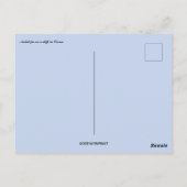 オマーンの崖の上のアンテロープ ポストカード (裏面)