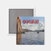 オマーンの海岸線美しい マグネット (正面/裏面)