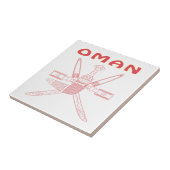 オマーンの紋章付き外衣 タイル (側面)