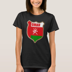 オマーンを愛するオマーン国旗のパッチ Tシャツ