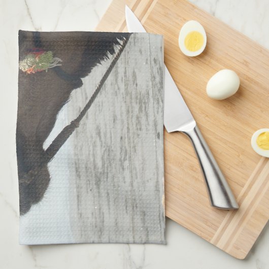 オマーンマスカットラクメルフォトアートプリント キッチンタオル (四つ折り)