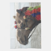 オマーンマスカットラクメルフォトアートプリント キッチンタオル (縦)