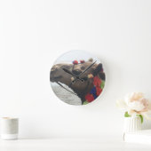 オマーンマスカットラクメルフォトアートプリント ラウンド壁時計 (ホーム)