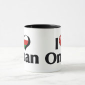 オマーン国旗が好き マグカップ (中央)