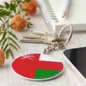 オマーン国旗 キーホルダー (側面)