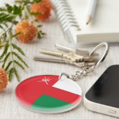 オマーン国旗 キーホルダー (正面右)