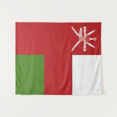 オマーン国旗 タペストリー (正面(横))