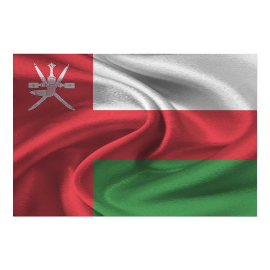 オマーン国旗 フォトプリント            (正面)