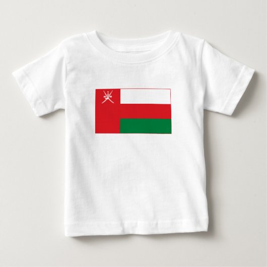 オマーン国旗 ベビーTシャツ (正面)