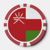 オマーン国旗 ポーカーチップ (正面)