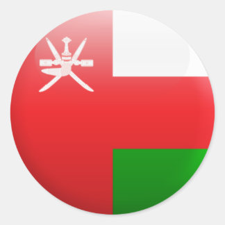 オマーン国旗 ラウンドシール
