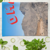 オマーン威厳のあるの風景を発見 キッチンタオル (折り畳み)