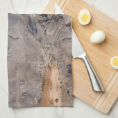 オマーン威厳のあるの風景を発見 キッチンタオル (四つ折り)