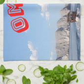 オマーン威厳のある沿岸の美しいを発見 キッチンタオル (折り畳み)