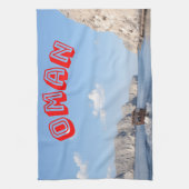 オマーン威厳のある沿岸の美しいを発見 キッチンタオル (縦)