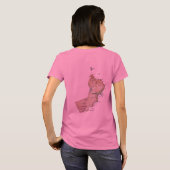 オマーン旗+地図Tシャツ Tシャツ (裏面フル)