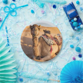 オマーン砂漠のラクダに迫る ペーパープレート (パーティー)