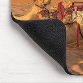 オマーン砂漠のラクダ マウスパッド (コーナー)