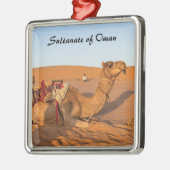 オマーン砂漠のラクダ メタルオーナメント (左)