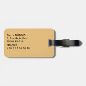 オマーン砂漠のラクダ ラゲッジタグ (裏面横)