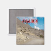 オマーン砂漠の美しいの険しさを発見 マグネット (正面/裏面)