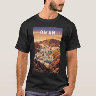 オマーン イラスト 旅行 アート ヴィンテージ Tシャツ
