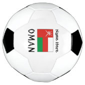 オマーン オマーニー国旗 名前入り サッカーボール (回転)