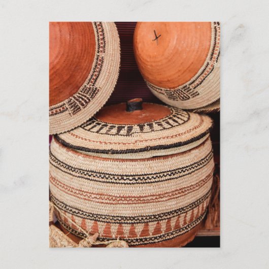 オマーン・スルタン国のラクダの籠 ポストカード (正面)