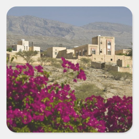 オマーン、ハジャル山脈西部、アル・ハムラ。町 スクエアシール (正面)