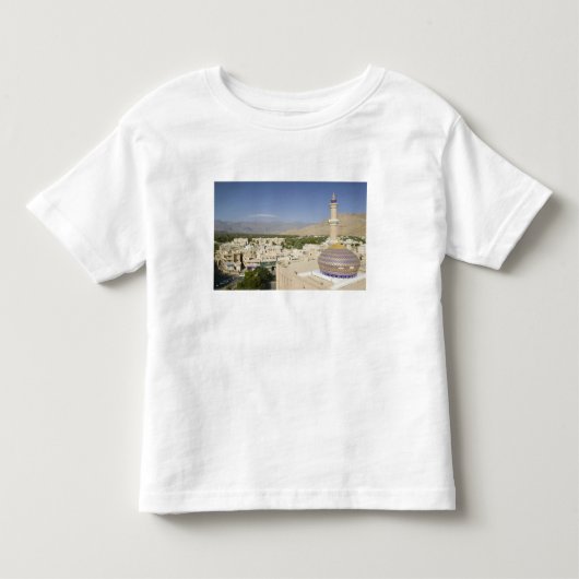 オマーン、ハジャル西山脈、ニズワ。ニズワ トドラーTシャツ (正面)